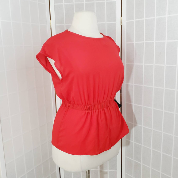 Pleione Career Side Tie Ribbon Blouse Size: Medium - Picture 4 of 7